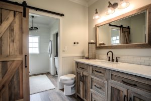 Rustic bathroom remodeling